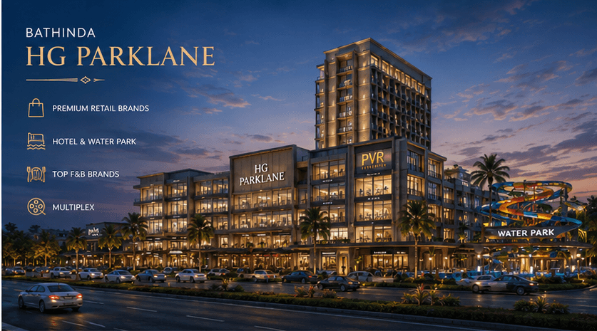 HG Parklane Bathinda retail and hotel elevation